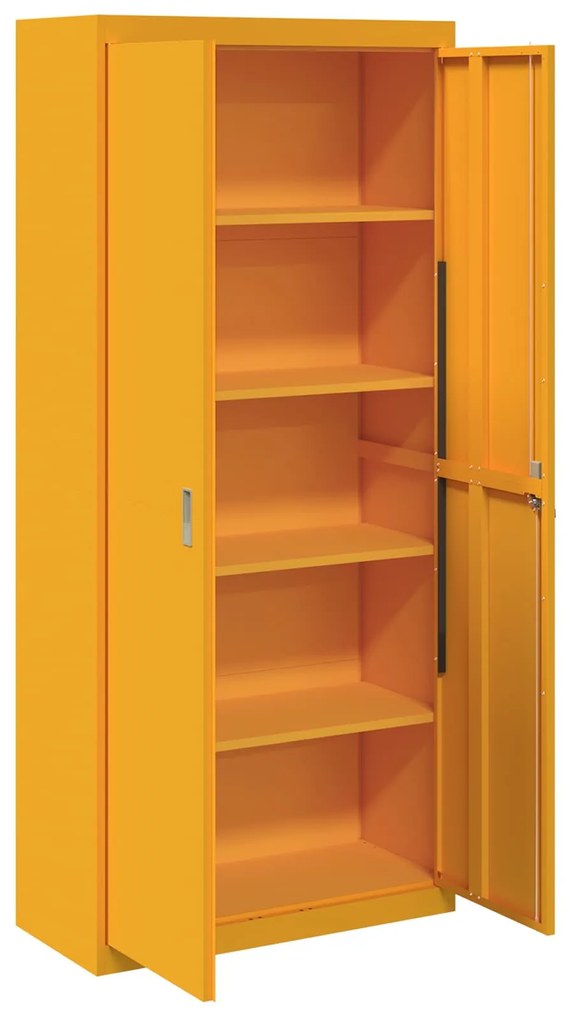 vidaXL Ντουλάπι αποθήκευσης 2 pcs Χαμομηλί κίτρινο 90 x 40 x 200 εκ