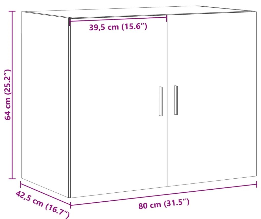 ΝΤΟΥΛΑΠΙ ΤΟΙΧΟΥ ΚΑΠΝΙΣΤΗ ΔΡΥΣ 80X42,5X64 ΕΚ. ΕΠΕΞΕΡΓΑΣΜΕΝΟ ΞΥΛΟ 846135