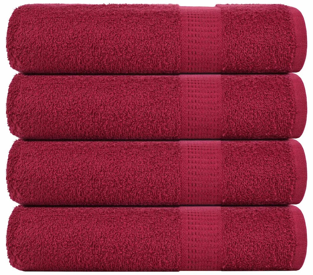 Πετσέτες μπάνιου FROGN 4 τμχ Bordeaux 70x140 εκ. 360 gsm