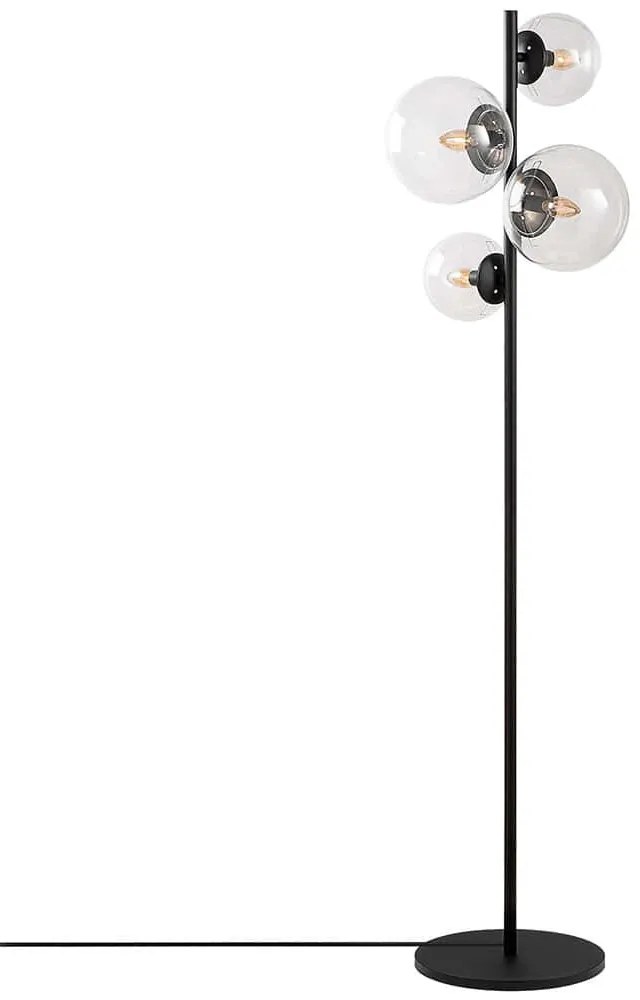 Φωτιστικό Δαπέδου Fazli 942FLG1521 33x33x162cm 4xE14 40W Black Opviq