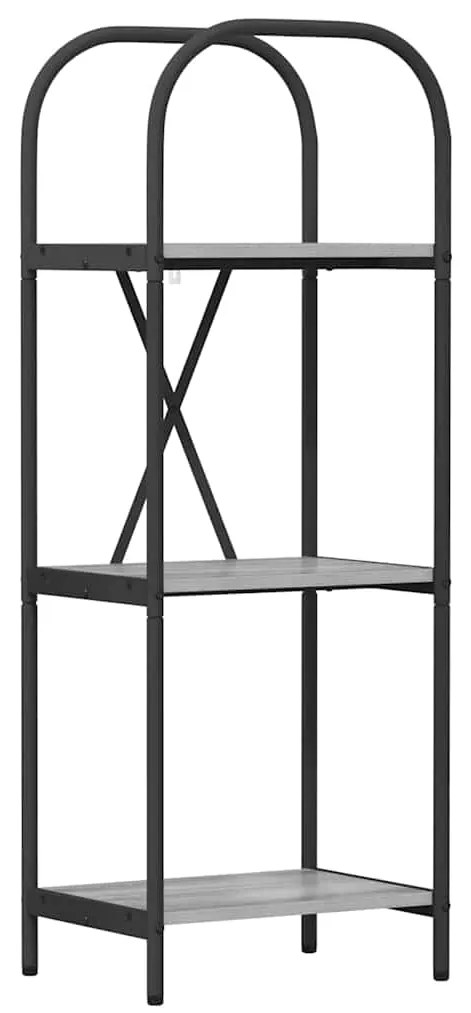 vidaXL Ράφι Βιβλίων Γκρι sonoma 40 x 30 x 109 εκ Επεξεργασμένο ξύλο