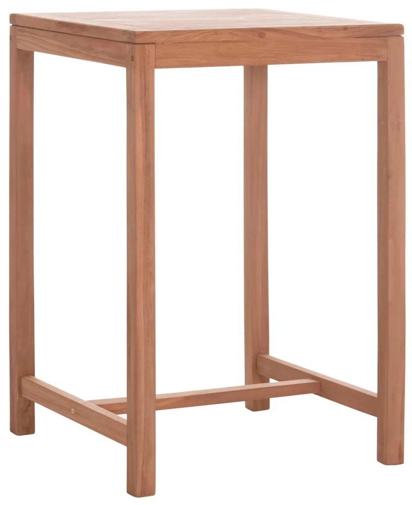 Τραπέζι Μπάρ Τετράγωνο PRESSCOT C18113 Ξύλο Teak Φυσικό 70x70x105Υ εκ. 70x70x105 εκ.