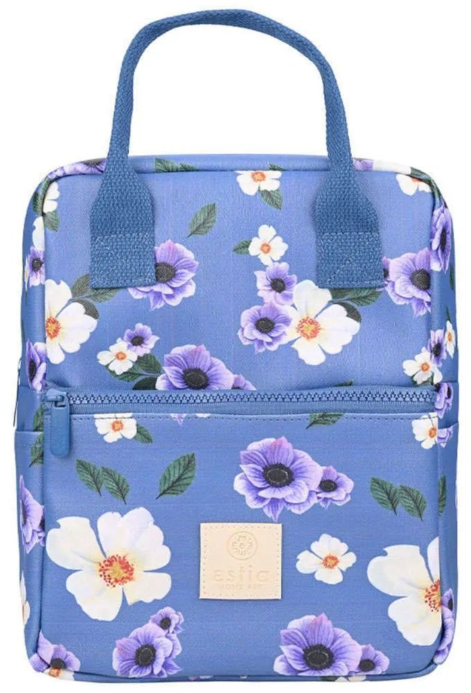 Ισοθερμική Τσάντα Save The Aegean Garden Blue 01-22624 20x14x27cm 7lt Multi Estia PVC