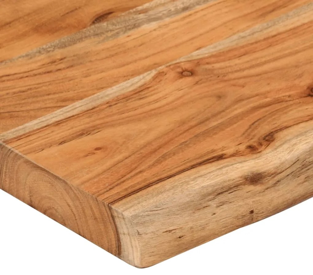 vidaXL Ράφι Επιτοίχιο Ορθ. Live Edge 140x20x3,8 εκ. Μασίφ Ξύλο Ακακίας