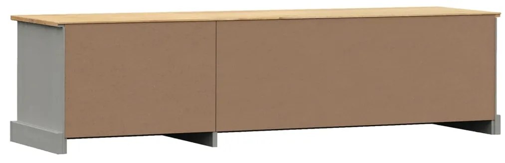 vidaXL Έπιπλο Τηλεόρασης VIGO Γκρι 156 x 40 x 40 εκ. Μασίφ Ξύλο Πεύκου