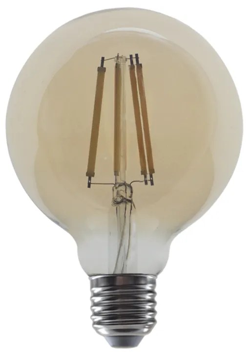 LED FILAMENT E27 STEP-DIM G95 AMBER 10W 2700K 230V AC 1260LM RA80 - 2700K - PALA9510WWAMSD