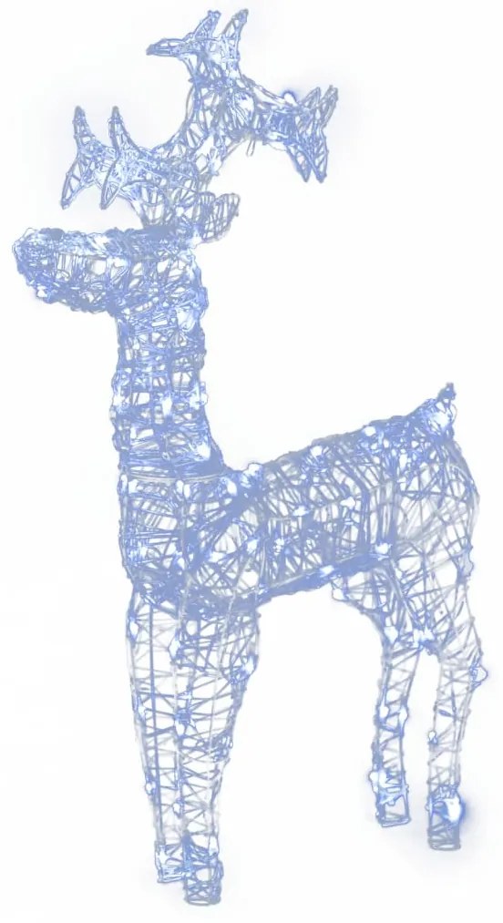 vidaXL Χριστουγ. Διακοσμητικά Τάρανδοι 2 τεμ. 60x16x100 εκ. Ακρυλικό