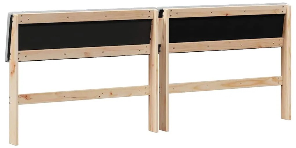 vidaXL Ταπετσαρισμένο κεφαλάρι Ανοιχτό γκρι 200 cm