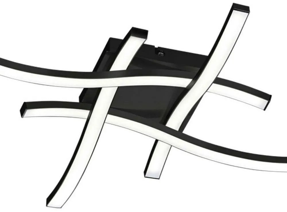 Φωτιστικό Οροφής - Πλαφονιέρα Route R62474132 4x5W Led 46x46x7cm 3000K Black RL Lighting Metal