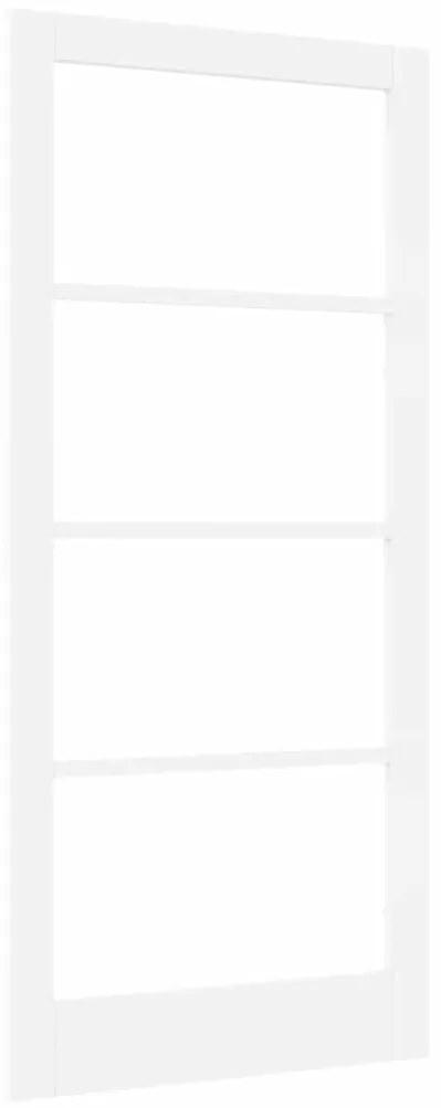 vidaXL Εσωτερική Πόρτα με Γυαλί Λευκό 93 x 202 cm