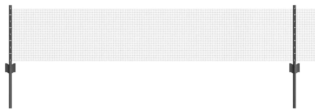 Τεντώτο με στήριγμα Γκρι 0,4 x 10 μ Χάλυβας και PVC