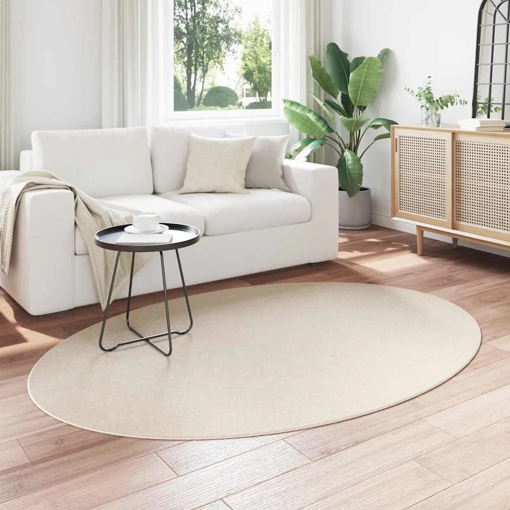 vidaXL Χαλί Μπεζ 140 x 200 cm Πολυεστέρας