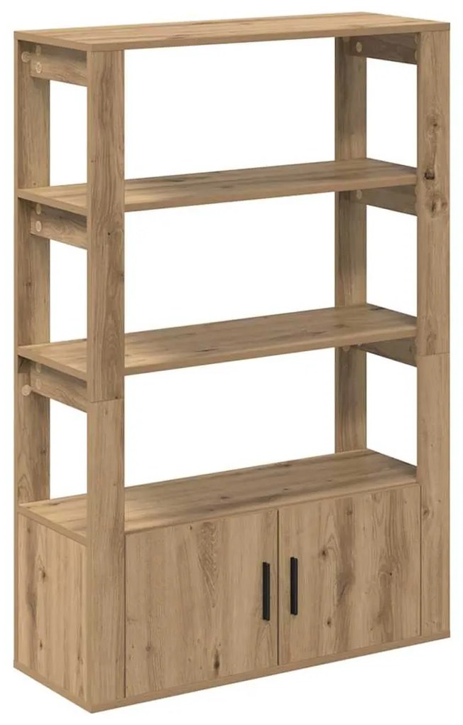 vidaXL Πλαϊνό γραφείο artisan δρυς 30 x 80 x 119.5 εκ