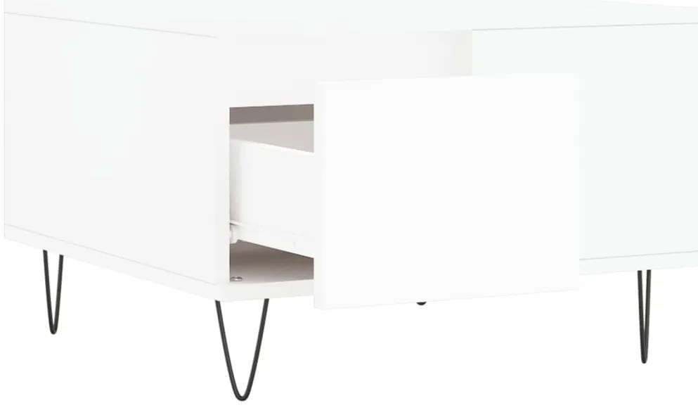vidaXL Τραπεζάκι Σαλονιού Λευκό 55x55x36,5 εκ. από Επεξεργασμένο Ξύλο