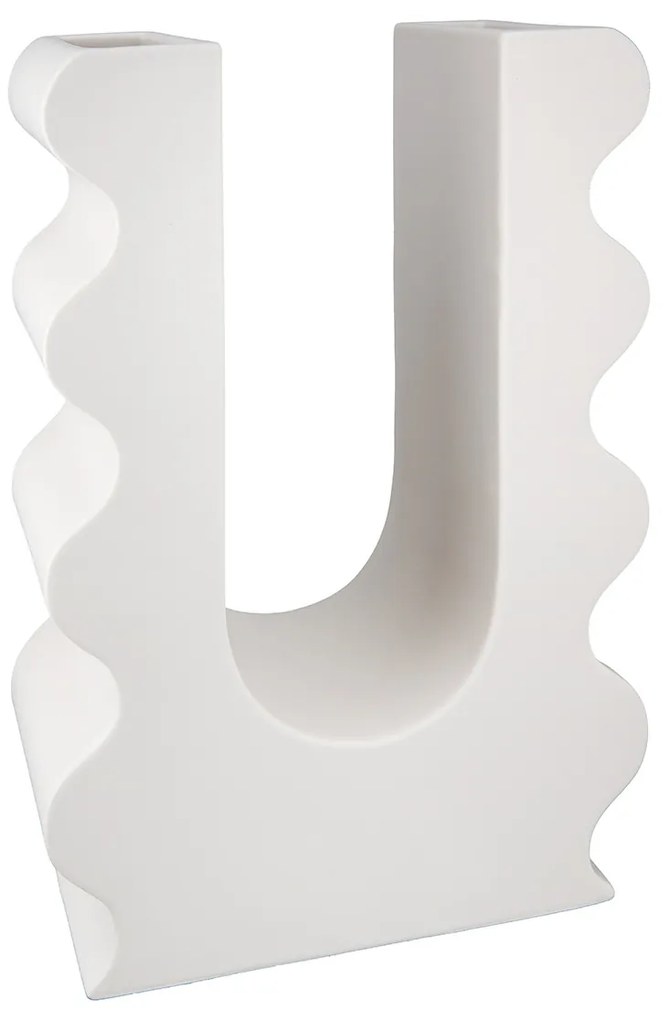 Βάζο &#039;Foggia&#039; Κεραμικό Μπεζ 9x22x32cm