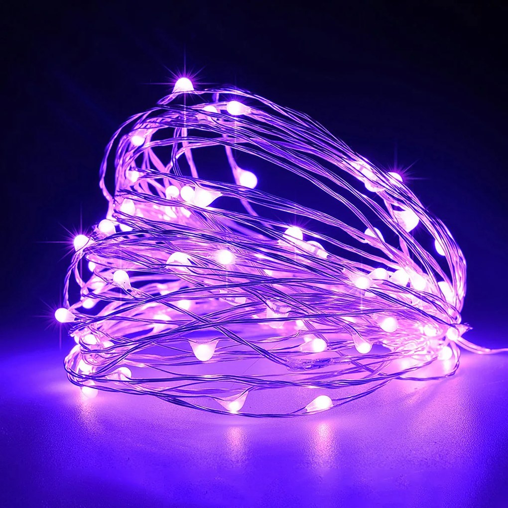 Διακοσμητική Γιρλάντα Με 100 Mini LED Φωτάκια Eurolamp 600-11720