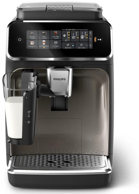 Καφετιέρα Philips EP3347/90 3300, 1500W, 15 bar, 1,8 l, 12 ρυθμίσεις άλεσης, SilentBrew, LatteGo, Μαύρο