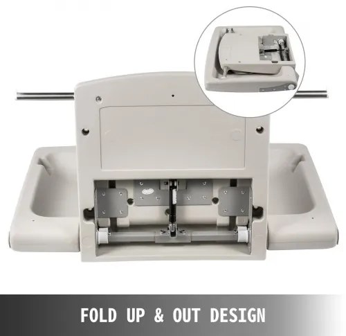 VEVOR Horizontal Baby Changing Table Wall-mounted Baby Diaper Changing Station Vertical Fold Down Baby Changing Table