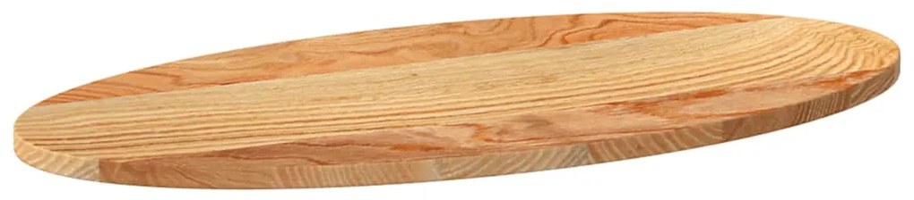vidaXL Επιτραπέζια επιφάνεια Ανοιχτό Καφέ 80x40x2 εκ. Ξύλο Δρυός Οβάλ