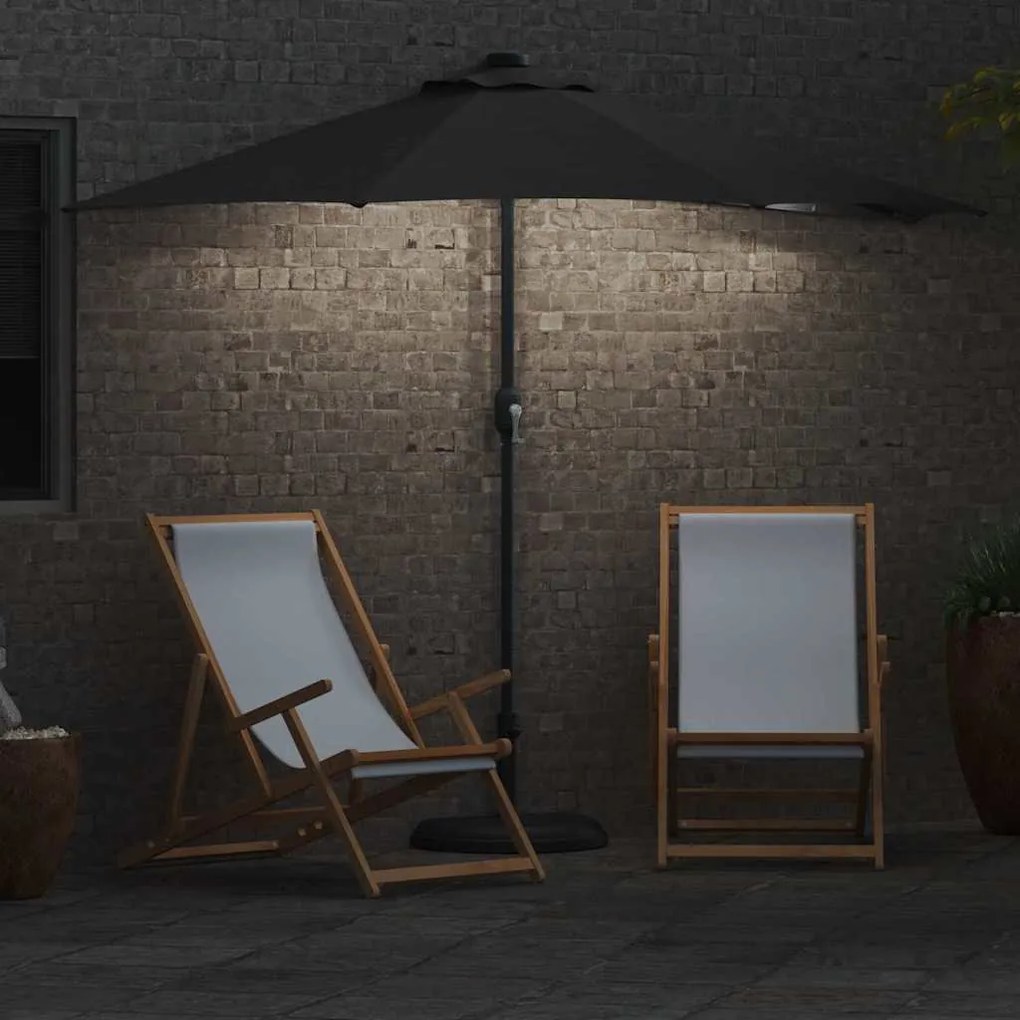 vidaXL Ομπρέλα Κήπου Ανθρακί 294 x 150 x 224 εκ ύφασμα