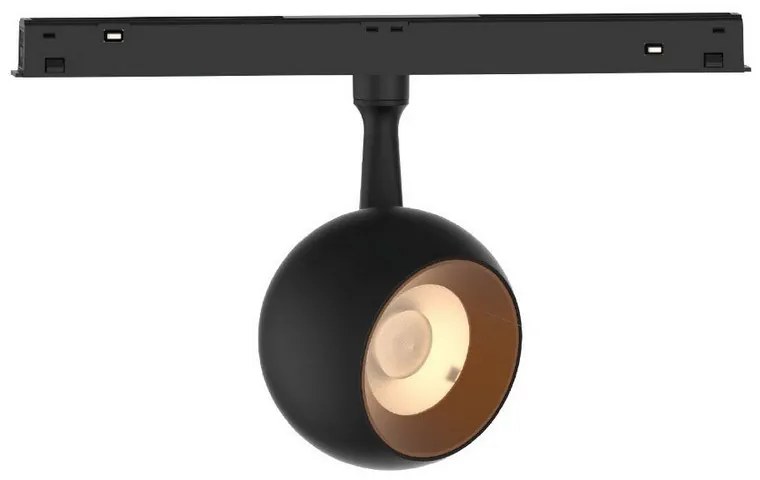 Σποτ Led Eiva VK/04608/TR/DA/75/B-TB/W Για Μαγνητική Ράγα Λεπτή 48V Dali 3000K 1220lm 12W 24° CRI>90 ø7.5cm IP20 Black VKLed