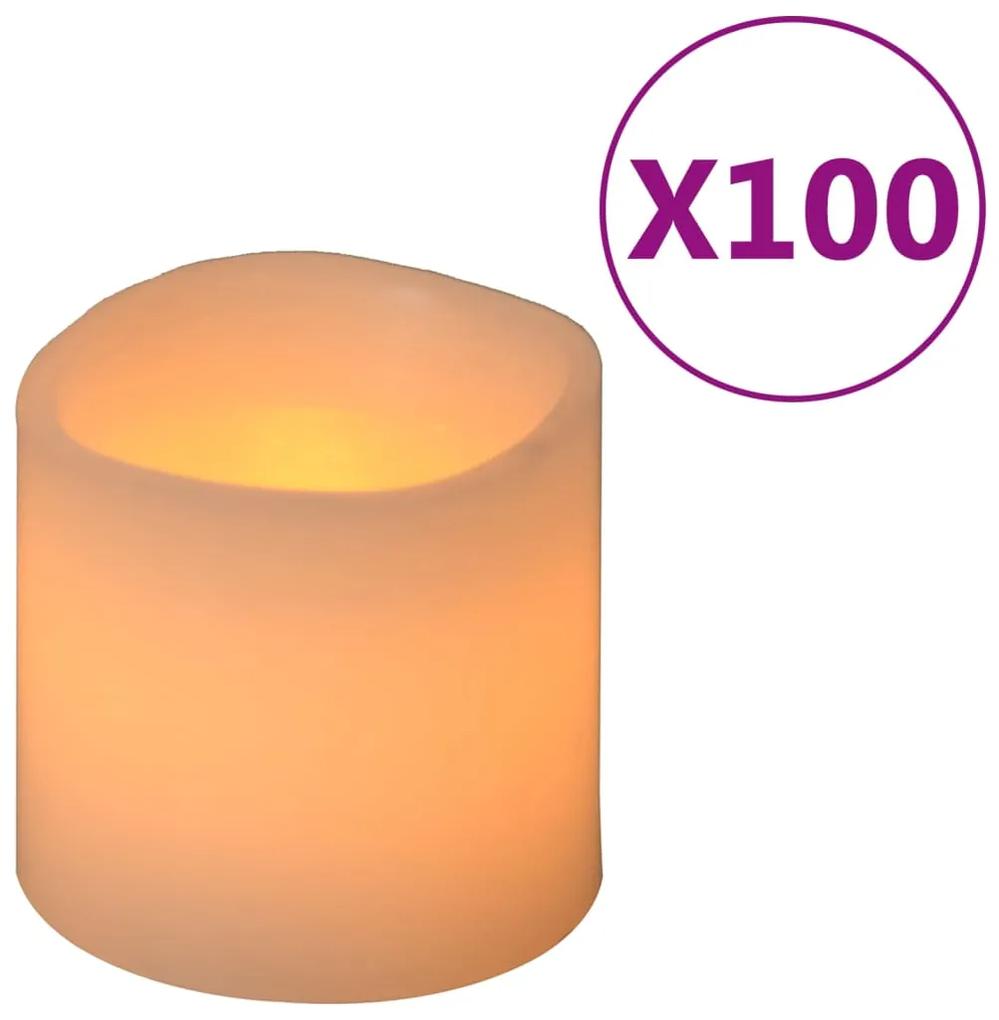 vidaXL 335833  Ηλεκτρικά κεριά LED 100 τμχ Ζεστό Λευκό