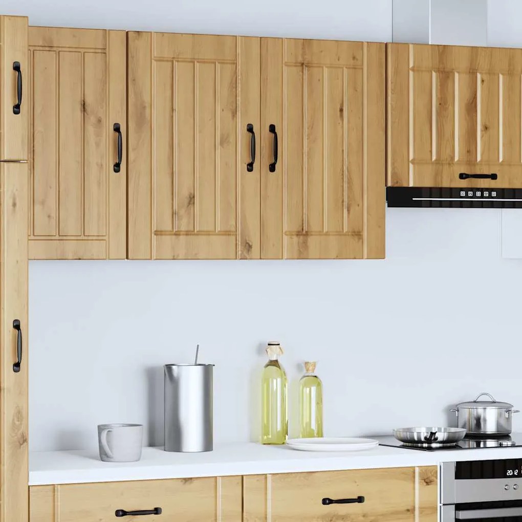 ντουλάπι τοίχου κουζίνας "Lucca" Artisan Oak Engineered Wood - Καφέ