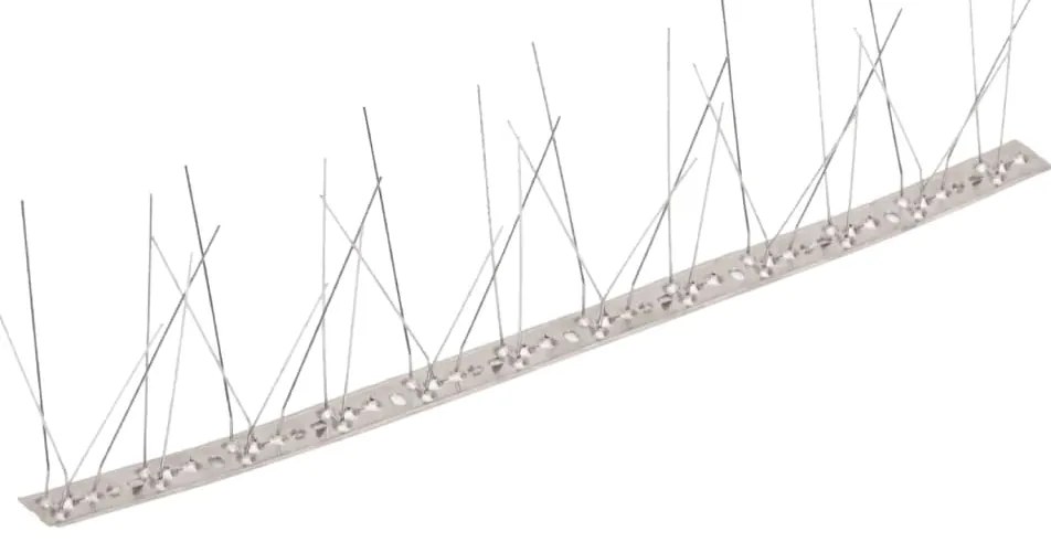 vidaXL Απωθητικές Ακίδες Περιστεριών 5 Σειρών Σετ των 6 3 μ. Αν.Ατσάλι