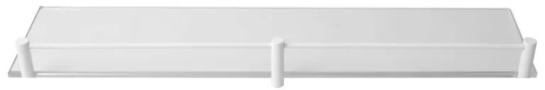 Karag 066666 Mensole Εταζέρα Γυάλινη 60cm Λευκή Ματ