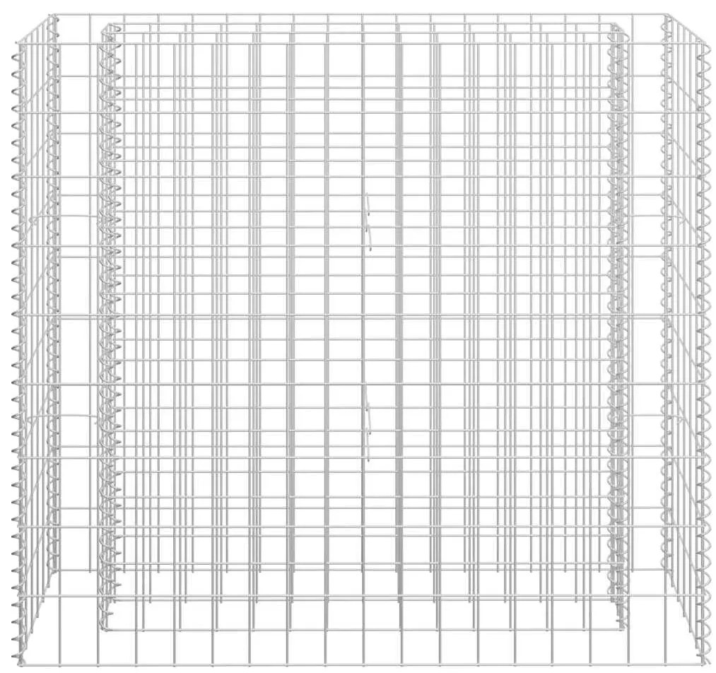 vidaXL Συρματοκιβώτιο-Γλάστρα Υπερυψωμένη 90x30x90 εκ. Γαλβ. Χάλυβας