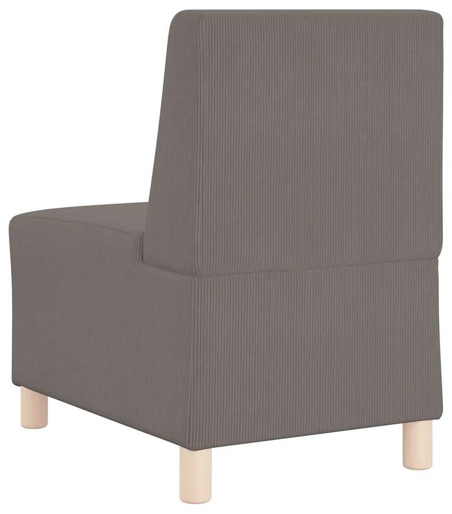 vidaXL Μοναδικός Καναπές χωρίς Χερούλια 2 pcs Ανοιχτό γκρι