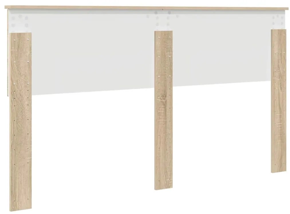 vidaXL Κεφαλάρι με κεφαλάρι Δρύς Sonoma 160 cm Επεξεργασμένο ξύλο