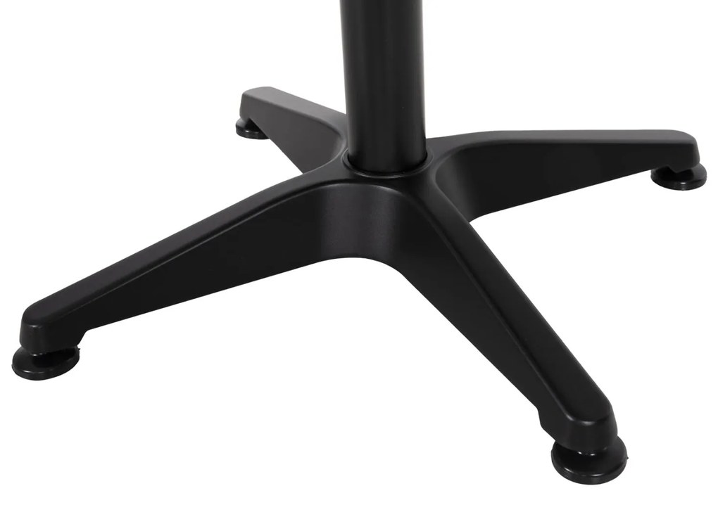 ΤΡΑΠΕΖΙ ΣΤΡΟΓΓΥΛΟ GOSS ΑΛΟΥΜΙΝΙΟ ΜΑΥΡΟ Φ60x70Υεκ.