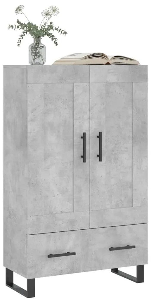 vidaXL Ντουλάπα Γκρι Σκυροδέματος 69,5 x 31 x 115 εκ. Επεξεργ. Ξύλο
