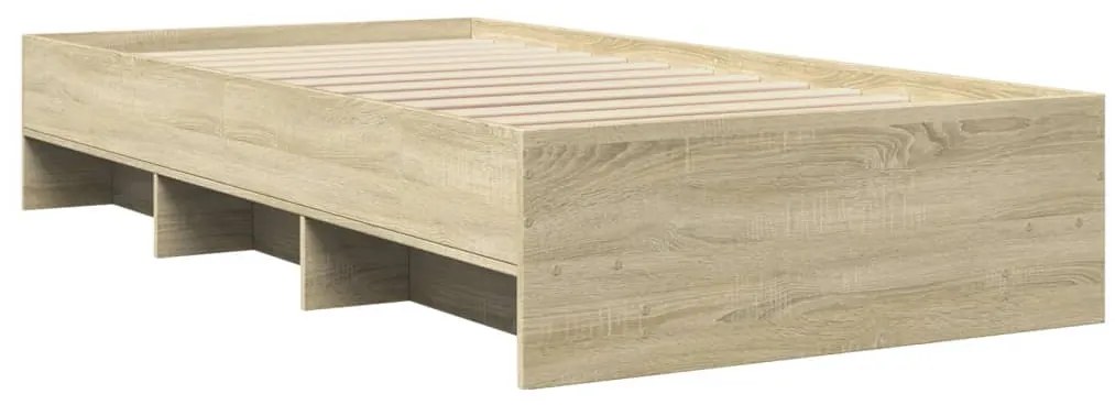 vidaXL Πλαίσιο Κρεβ. Χωρ. Στρώμα Sonoma Δρυς 90 x 190 εκ. Επεξ. Ξύλο