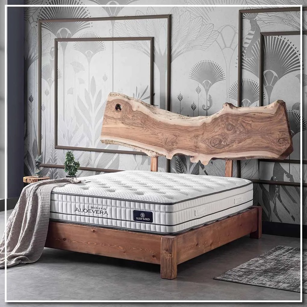 Στρώμα μονό &quot;ALOE VERA&quot; διπλής όψης roll pack 90x200x30