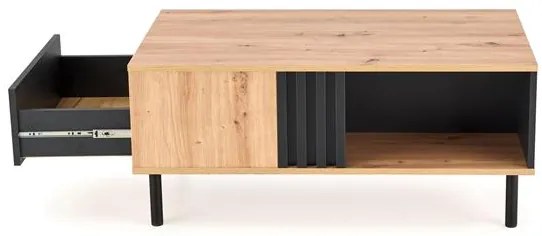 SONIA coffe table, artisan oak / black