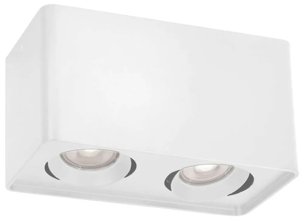 Φωτιστικό Οροφής - Σποτ Arion 4279900 18x9,5x9,5cm 2xGU10 50W White Viokef