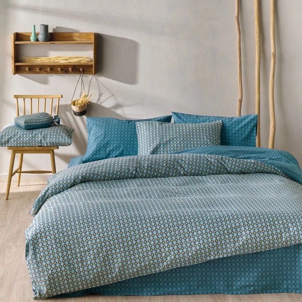 Παπλωματοθήκη Ruben 01 (Σετ 2τμχ) Veraman-Mustard Kentia Μονό 165x245cm 100% Βαμβάκι