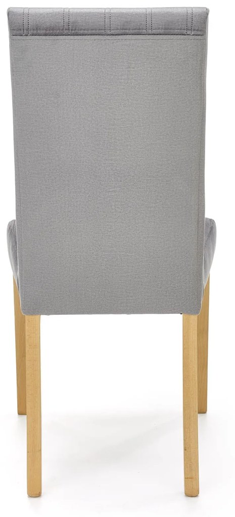 DIEGO 3 chair, color: quilted velvet Stripes - MONOLITH 85 DIOMMI V-PL-N-DIEGO_3-D.MIODOWY-MONOLITH85