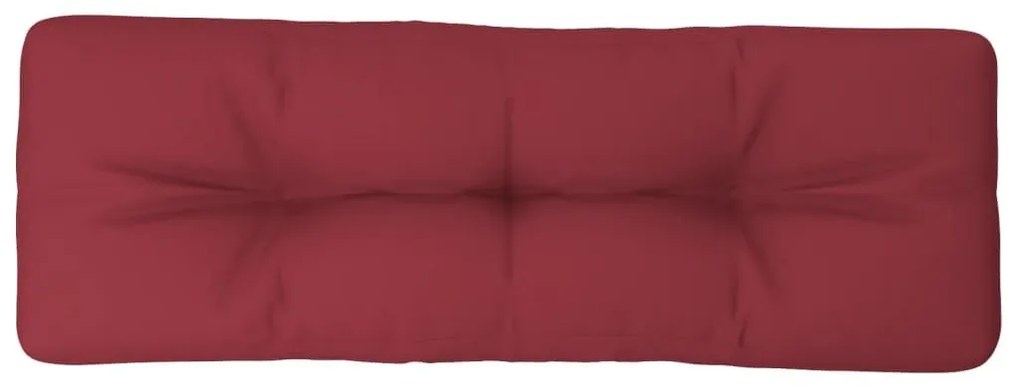 Μαξιλάρι Παλέτας Μπορντό 120 x 40 x 12 εκ. Υφασμάτινο - Κόκκινο