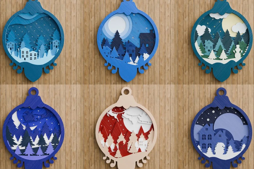 Intra απο ξύλο plywood 3mm-4mm πάχος Χριστουγεννιάτικο Στολίδι Multilayer Δίασταση 20x30 cm INTRAFABR-107524441