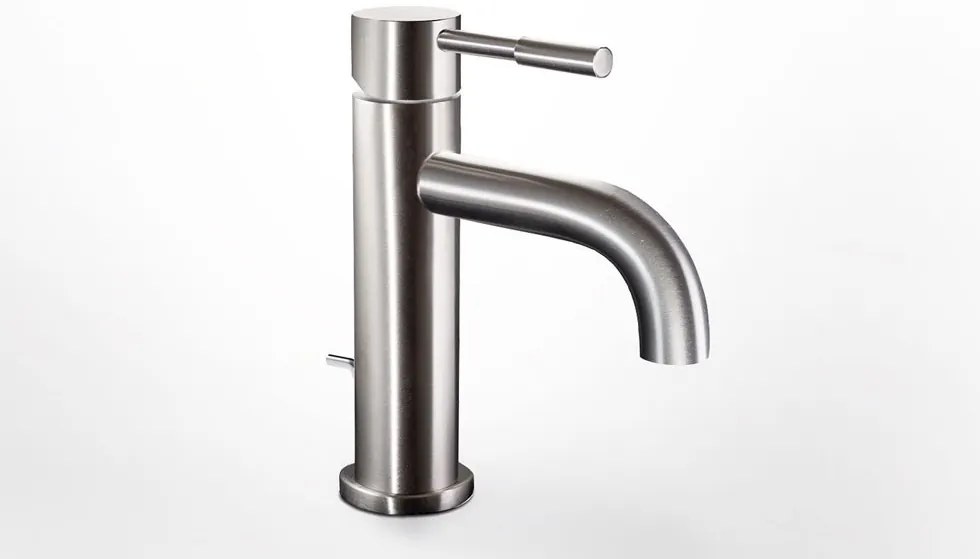 La Torre New Tech Inox Μπαταρία Νιπτήρος με Aυτόματη Βαλβίδα 12007-110