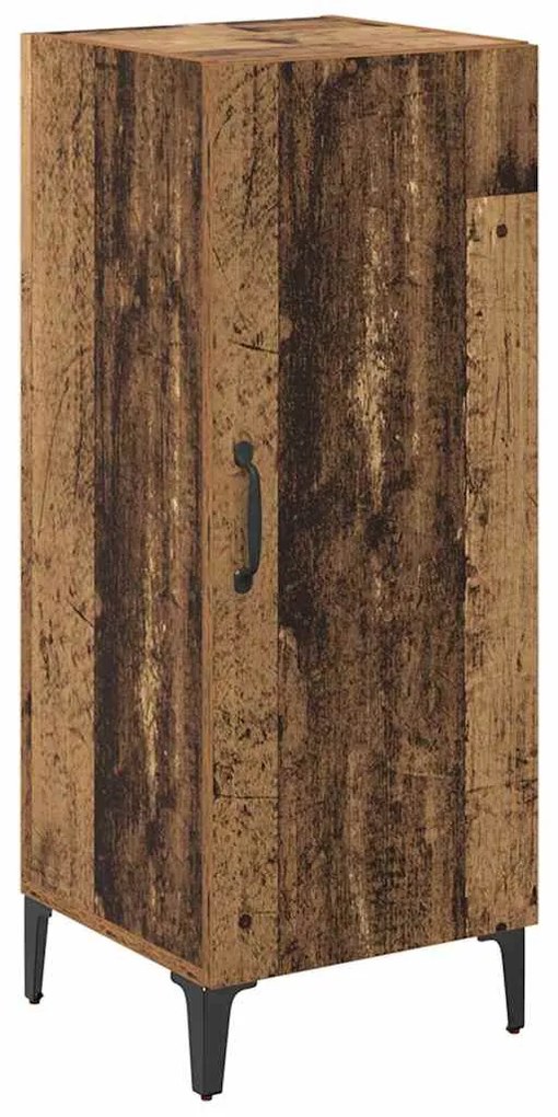 vidaXL Πλαϊνό γραφείο Παλιό ξύλο 34,5 x 34 x 90 εκ. Επεξεργασμένο ξύλο