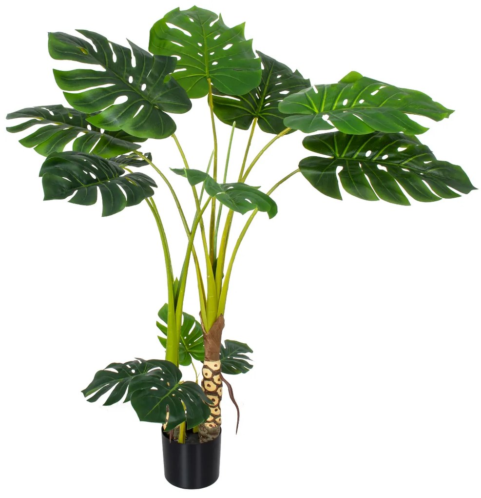 GloboStar® Artificial Garden MONSTERA 20004 Τεχνητό Διακοσμητικό Φυτό Μονστέρα Υ140cm