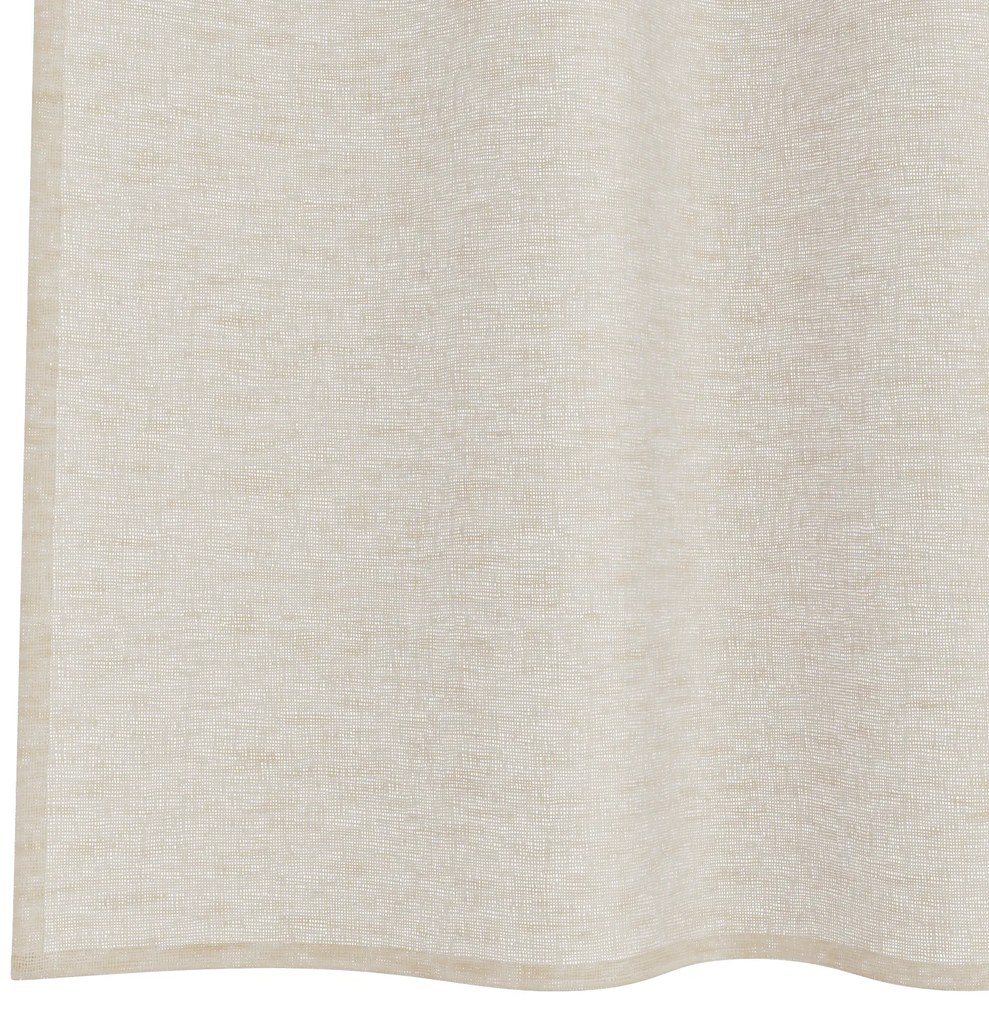 vidaXL Κουρτίνες με κουρτίνες 2 pcs Άμμος 140 x 225 cm Πολυεστέρας