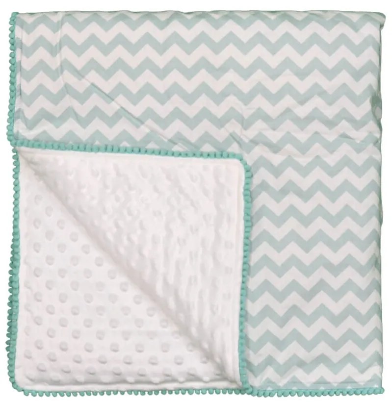 Κουβέρτα fleece με pom-pom Bebe Stars Elephant 3053