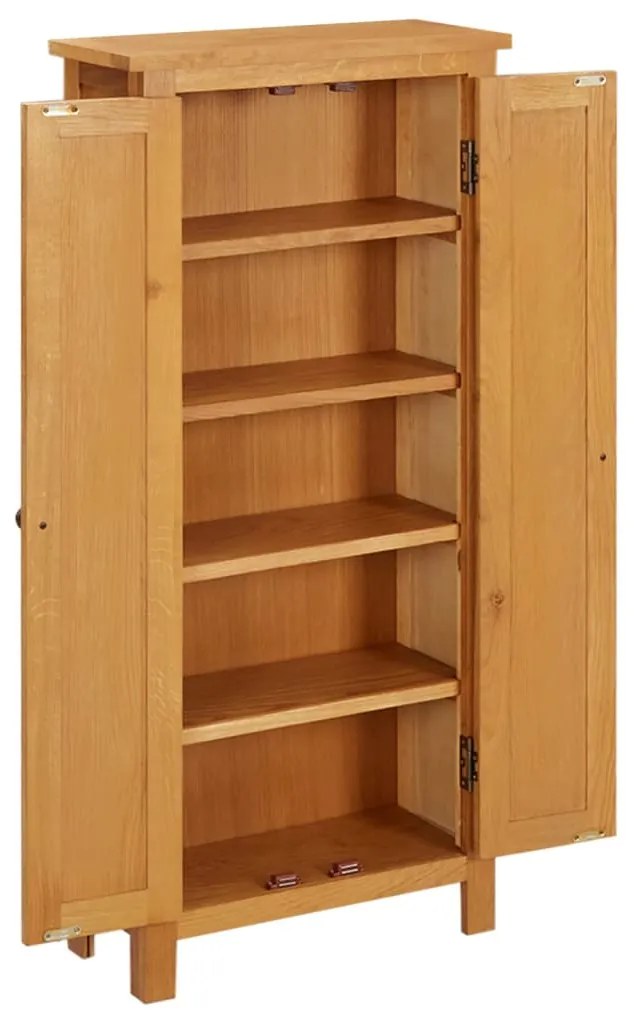 vidaXL Ντουλάπα Αποθήκευσης 50 x 22 x 110 εκ. από Μασίφ Ξύλο Δρυός