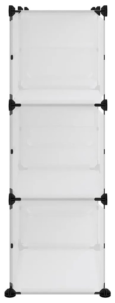 vidaXL Παπουτσοθήκη Διαφανής 84x31,5x93 εκ. από Πολυπροπυλένιο
