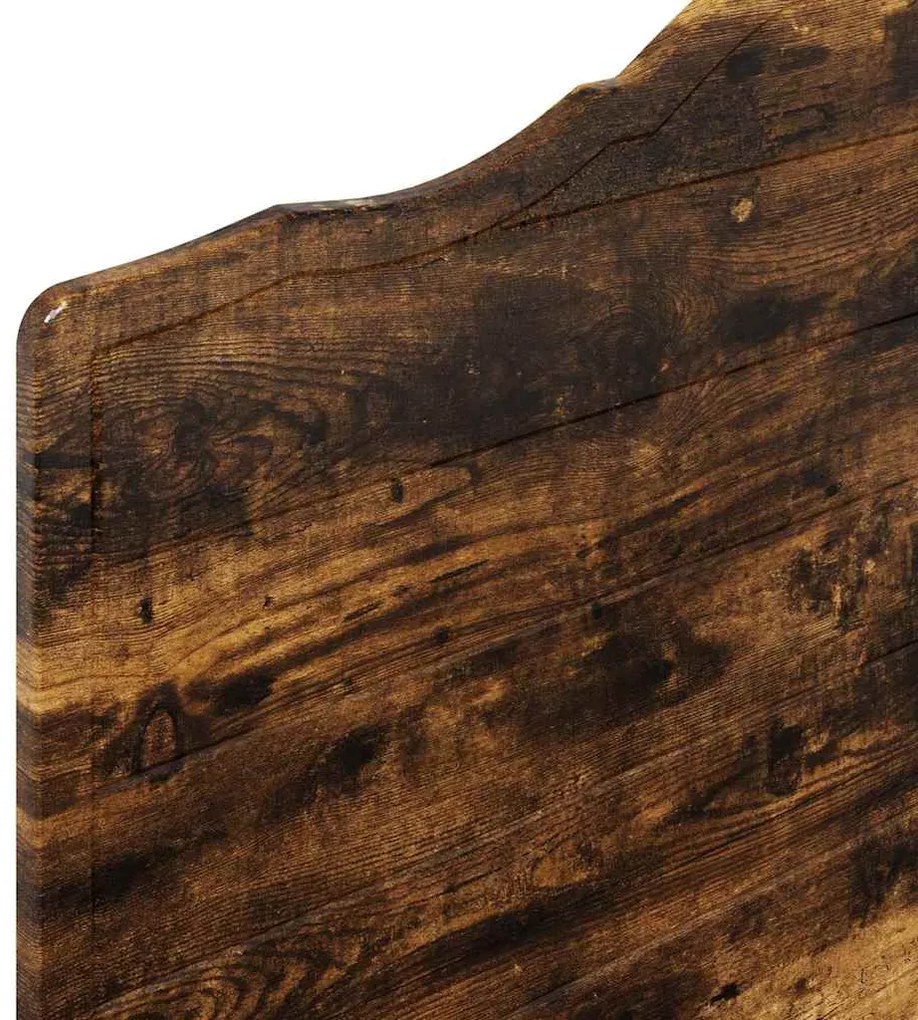 vidaXL Κεφαλάρι με κεφαλάρι Καπνιστό Δρύς 90 cm Επεξεργασμένο ξύλο